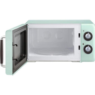 Magic Chef 0.7 Cu Ft 700 Watt Retro Countertop Microwave - MCD770CB (Mint Green) - Open Box