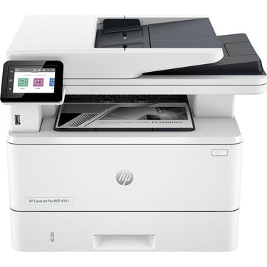 Hewlett Packard LaserJet Pro MFP 4101fdw Wireless Black & White Printer with Fax, Factory Refurb