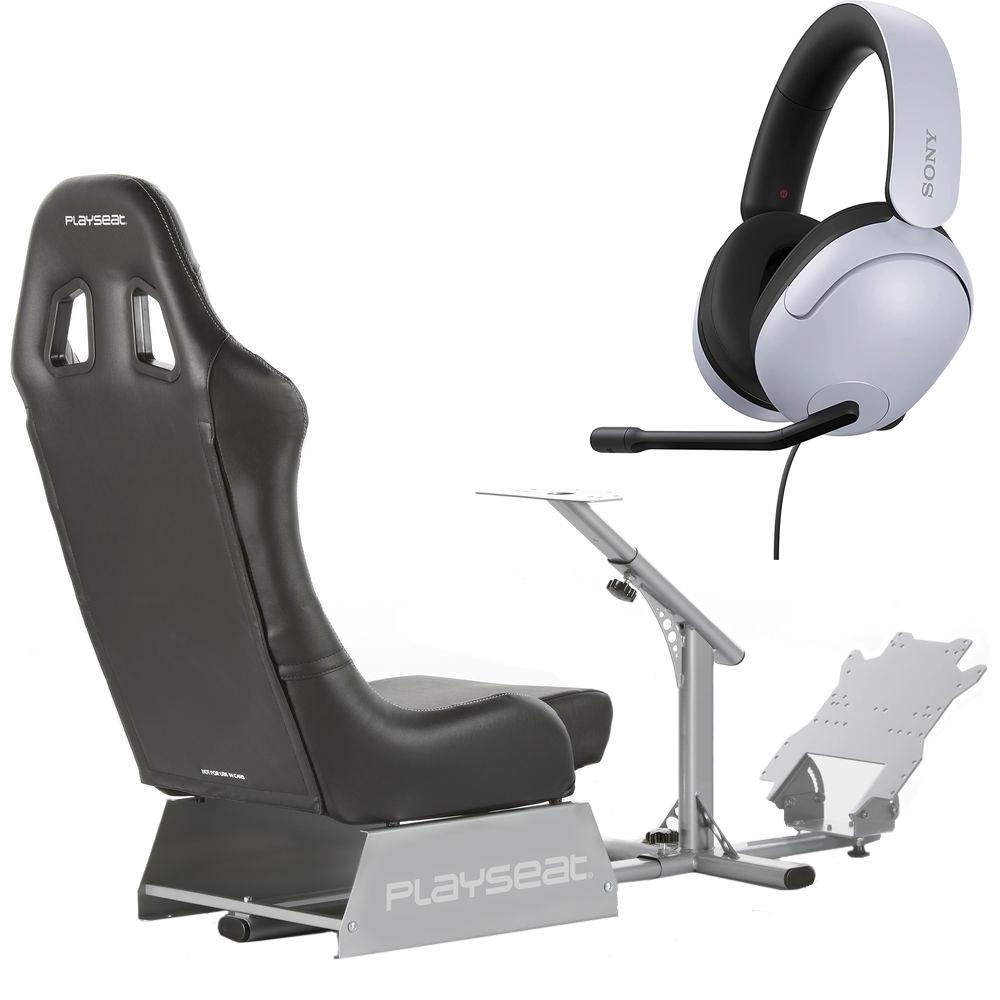 Playseat Evolution Gaming Chair (Black) + Premium Sony INZONE H3 Gamin