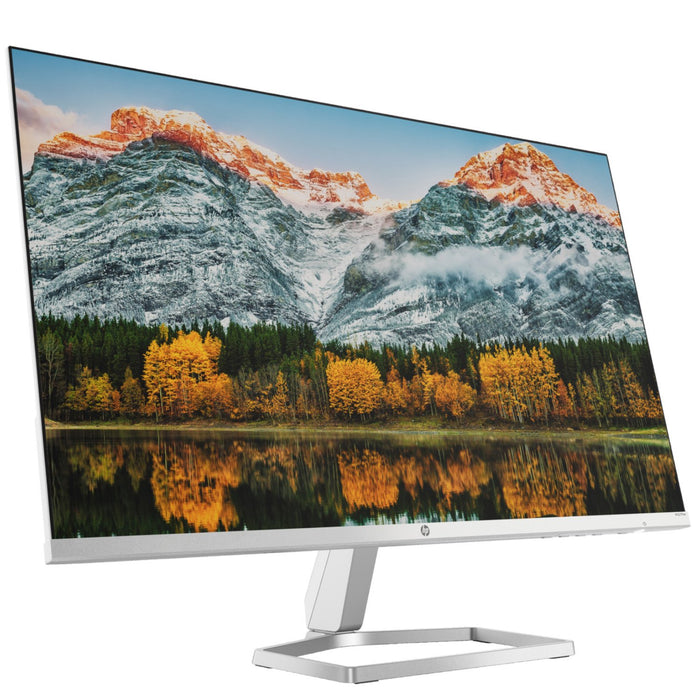 Hewlett Packard M27fw 27" FHD IPS LED Computer Desktop Monitor + 2x HDMI Cable + Adapter Pack