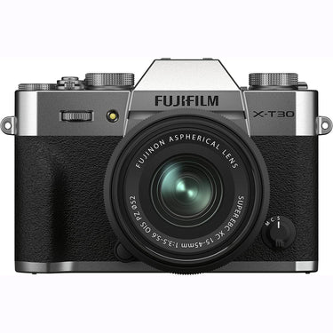 Fujifilm X-T30 II Mirrorless Digital Camera Body - Silver with XC 15-45mm Lens + Bundle