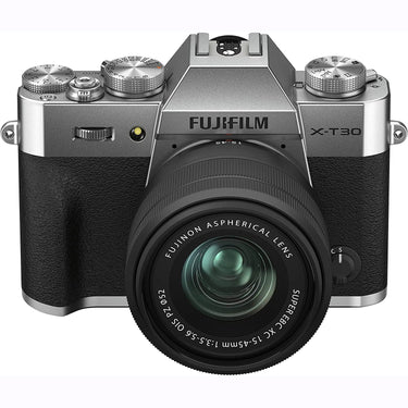 Fujifilm X-T30 II Mirrorless Digital Camera Body - Silver with XC 15-45mm Lens + Bundle