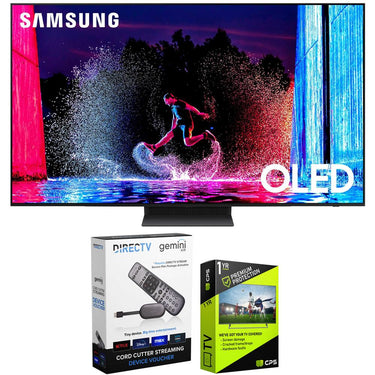 Samsung QN65S90DA 65" OLED 4K Smart TV (2024) Bundle with Redeemable DIRECTV Gemini Air