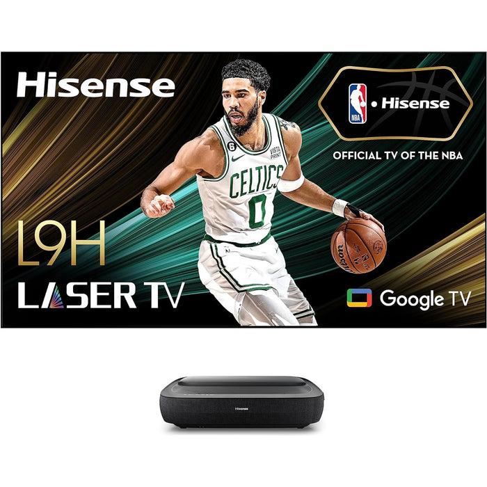Hisense L9H 3000-Lumen UHD 4K UST Laser DLP Smart Home Projector w/ 120in ALR Screen