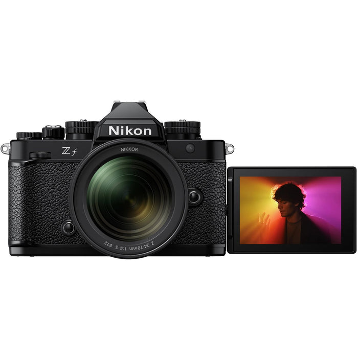 Nikon Z f Full Frame FX Mirrorless Camera Body + NIKKOR Z 24-70mm F4 S Lens Kit Bundle