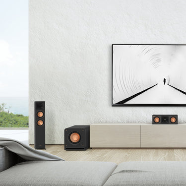 Klipsch RP-1000SW High-Excursion 10" Subwoofer Ebony +Deco Gear Wire +Banana Plugs