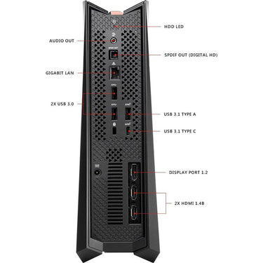 ASUS - COMPONENTS ROG GR8 II VR I5-7400 3G GEFORCE GTX 1060 GAMING DESKTOP