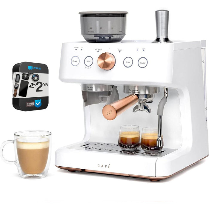 Cafe Bellissimo Semi Automatic Espresso Machine (Renewed) + 2 Year Protection Pack