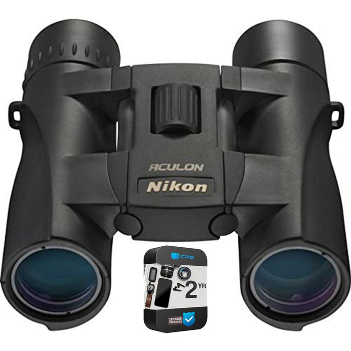Nikon ACULON A30 10x25 Binoculars Black Renewed with 2 Year Warranty