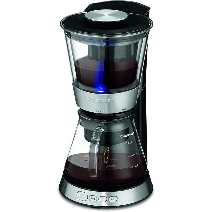 Cuisinart Automatic Cold Brew Coffeemaker w/7-Cup Carafe (Renewed) +2 Year Protection Pack