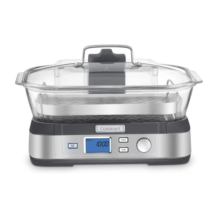 Cuisinart STM-1000 Cook Fresh Digital Glass Steamer (Renewed) + 2 Year Protection Pack