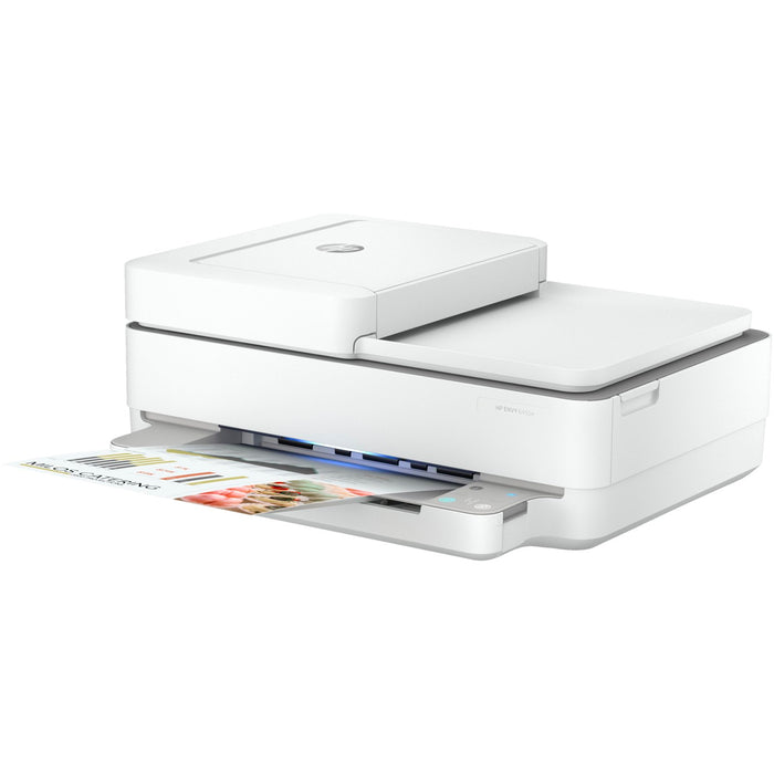 Hewlett Packard Envy 6458E Wireless Color All-in-One Printer (Renewed) + 2 Year Protection Pack