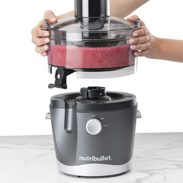 NutriBullet Juicer Centrifugal Juicer Machine 800 Watt - Gray - NBJ50100 - Refurbished