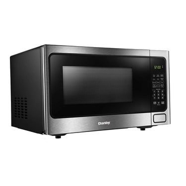 Danby Designer 1.1 cu. ft. Countertop Microwave in Steel with 3 Year Warranty