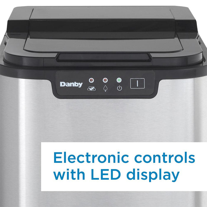 Danby Countertop Ice Maker w/ Electronic Controls & Self Clean + 3 Year Warranty