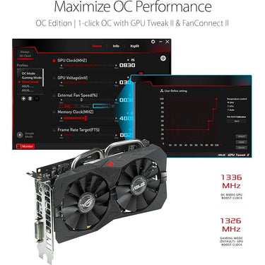 ASUS - AMD RADEON RX 560 O4GB GAMING GDDR5 DP HDMI DVI AMD