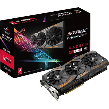ASUS - AMD ROG STRIX RADEON RX 480 8GB OC DP 1.4 HDMI 2.0 AMD POLARIS