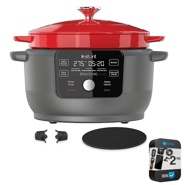 Instant Pot Electric Precision Oven 5-in-1 Slow Cooker (Renewed) + 2 Year Protection Pack