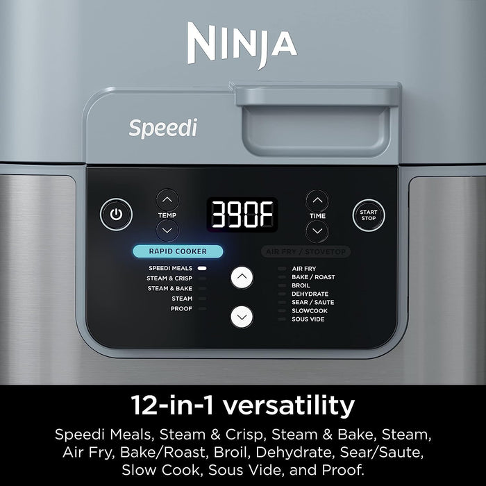 Ninja 6 Quart Speedi 12-in-1 Rapid Cooker, Air Fryer (Renewed) +2 Year Protection Pack