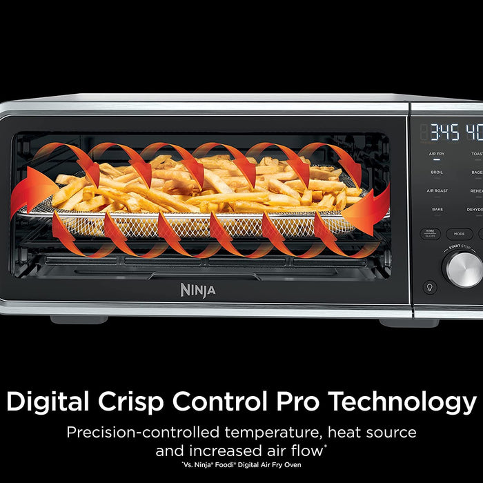 Ninja SP201 Digital Air Fry Pro Countertop 8-in-1 Oven Renewed +2 Year Protection Pack