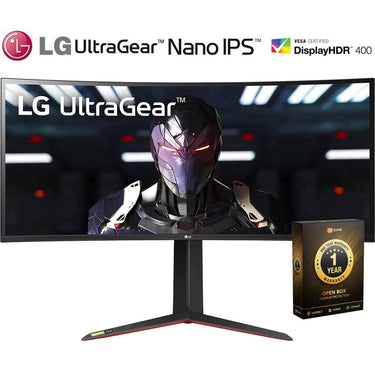 LG UltraGear 34" QHD 21:9 Curved Gaming Monitor (Open Box) + 1 Year Warranty