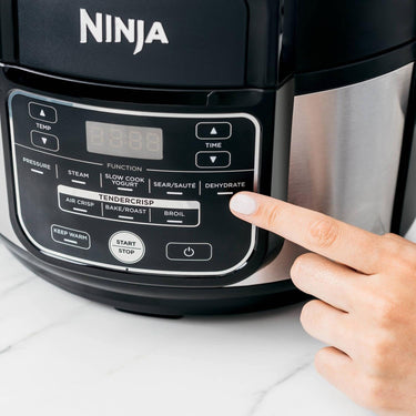 Ninja FD101 10-in-1 5-Quart Pressure Cooker & Air Fryer (Stainless Black) Refurbished