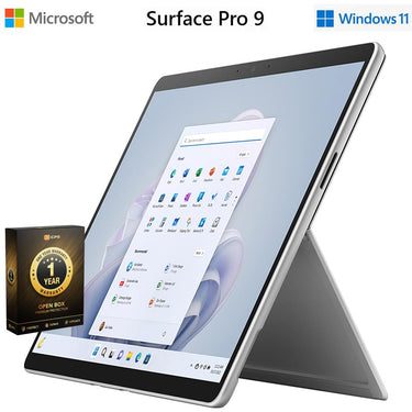Microsoft Surface Pro 9 13" Tablet i7 16/256GB Platinum Open Box + 1 Yr Warranty