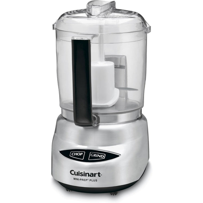 Cuisinart Mini Prep Plus Food Processor, 4 Cup, Brushed Stainless, Factory Refurbished