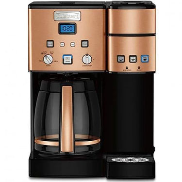 Cuisinart Coffee Maker 12 Cup w/ 3 Single-Size Brewers Copper - Factory Refurbished