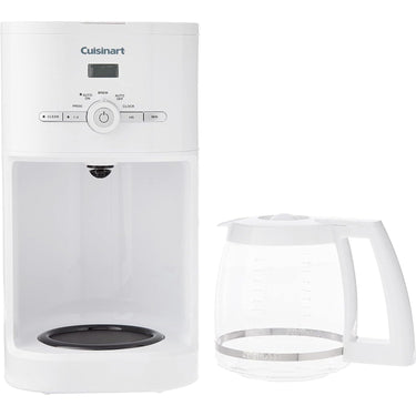 Cuisinart Brew Central 12-Cup Programmable Coffeemaker (White), Factory Refurbished