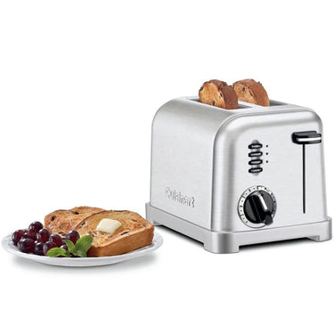 Cuisinart CPT-160 Metal Classic 2-Slice Toaster, Brushed Stainless, Factory Refurbished