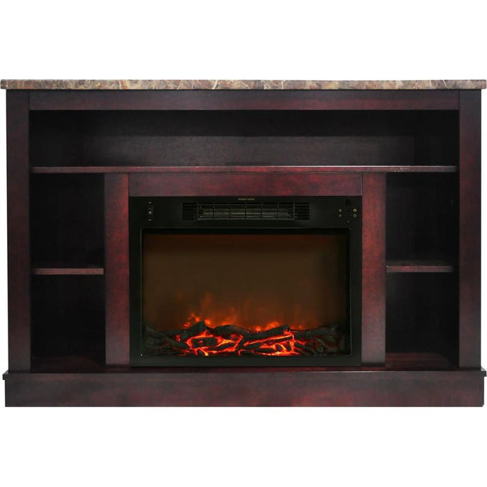 Cambridge 47.2 x15.7 x32.5  Seville Fireplace Mantel w/ Deep & Enhanced Log Insert