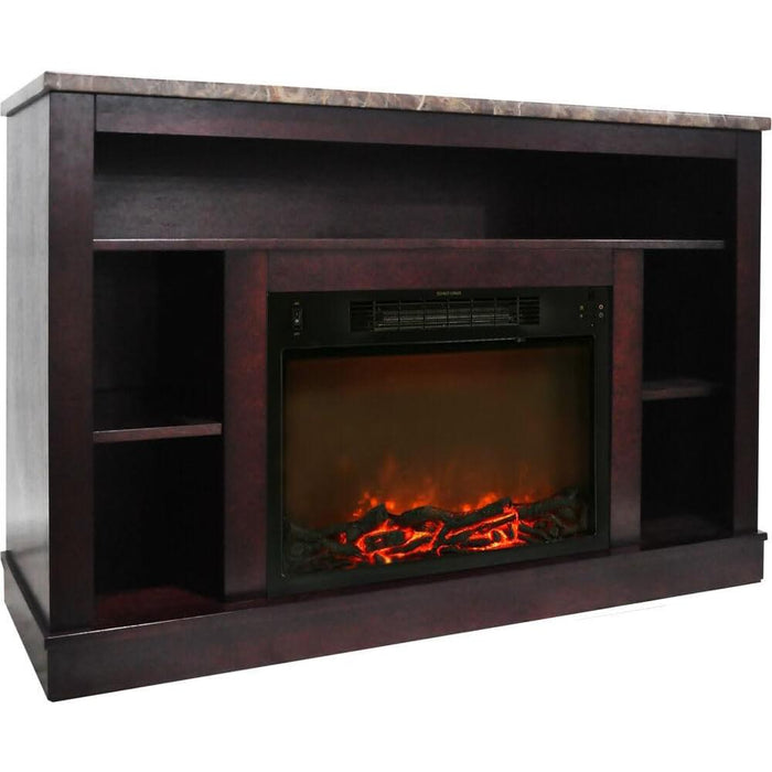Cambridge 47.2 x15.7 x32.5  Seville Fireplace Mantel w/ Deep & Enhanced Log Insert