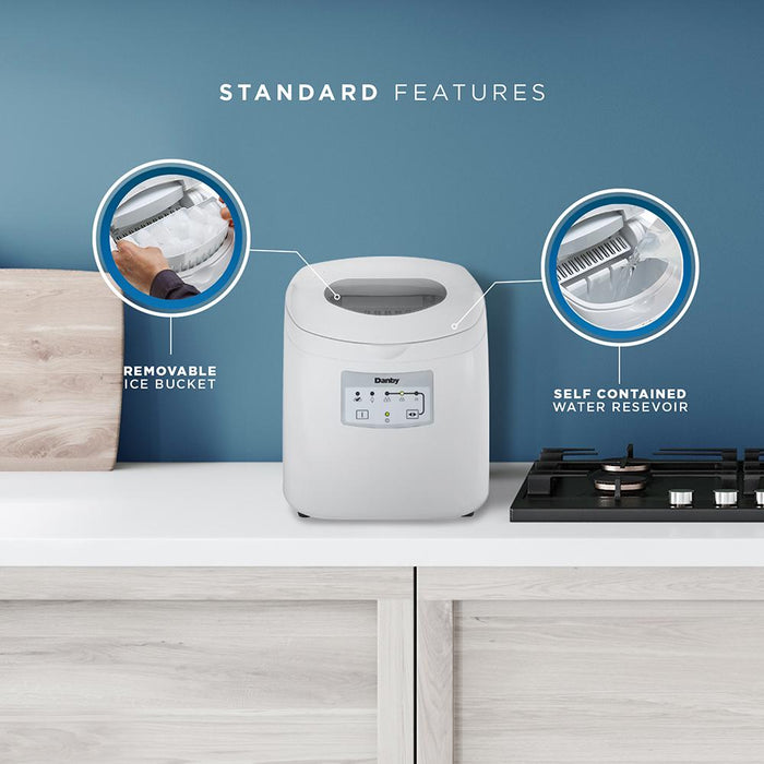 Danby Countertop Ice Maker w/ Electronic Controls, LED Display and Self Clean Function