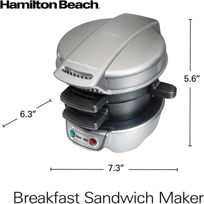 Hamilton Beach Breakfast Sandwich Maker - Gray (25475) - Open Box