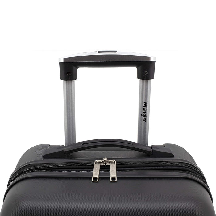 Wrangler 20" Smart Spinner Carry-On Luggage With USB Charging Port, Black