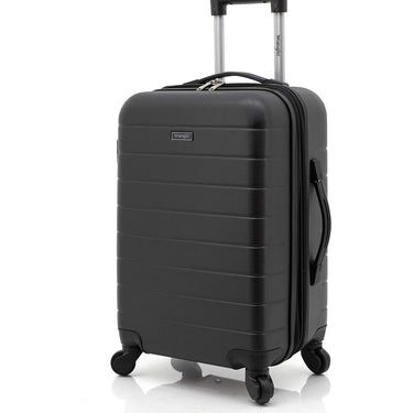 Wrangler 20" Smart Spinner Carry-On Luggage With USB Charging Port, Black