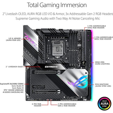 ASUS - MOTHERBOARDS ASUS ROG MAXIMUS XIII EXTREME WIFI6E Z590LGA1200 INTEL 11TH/10TH