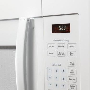 GE DENTED GE 1.6 Cu. Ft. Over-the-Range Microwave Oven, White