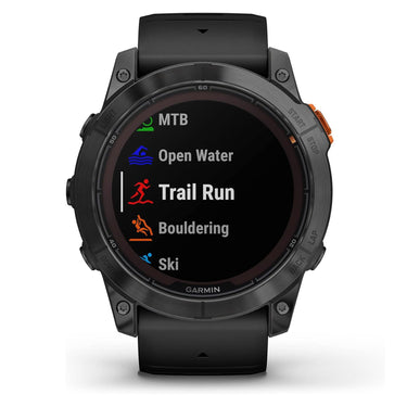 Garmin fenix 7X Pro Solar, Glass, Slate Gray Steel, Black