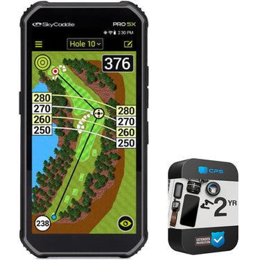 SkyCaddie Pro 5X Tourbook Handheld GPS Rangefinder (2024) + 1 Year Protection Pack