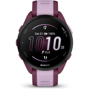 Garmin Forerunner 165 Music Smart Sport Watch, Berry + Lilac