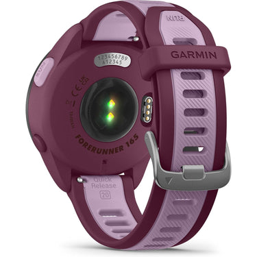 Garmin Forerunner 165 Music Smart Sport Watch, Berry + Lilac