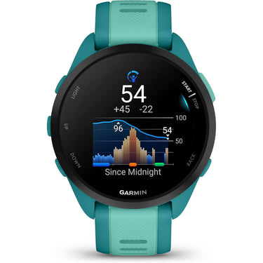 Garmin Forerunner 165 Music Smart Sport Watch, Turquoise + Aqua