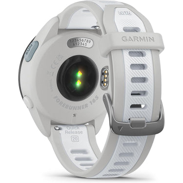 Garmin Forerunner 165 Music Smart Sport Watch, Mist Gray + Whitestone