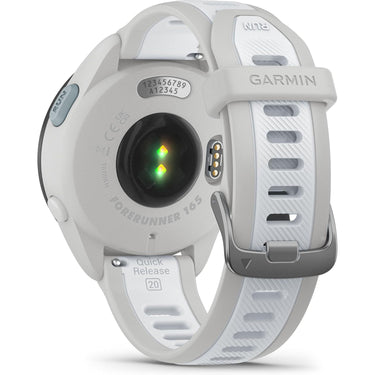 Garmin Forerunner 165 Music Smart Sport Watch, Mist Gray + Whitestone
