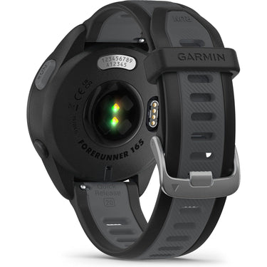 Garmin Forerunner 165 Music Smart Sport Watch, Black + Slate Gray