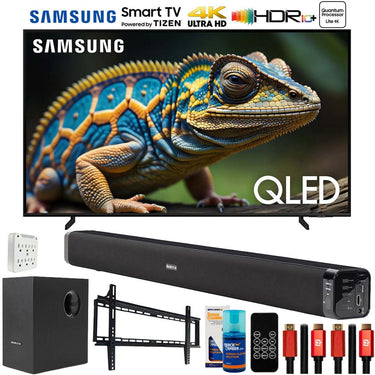 Samsung QN75Q60D 75" QLED 4K Smart TV (2024) with Deco Gear Home Theater Bundle