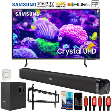 Samsung DU7200 85" Crystal 4K UHD Smart TV (2024) with Deco Gear Home Theater Bundle