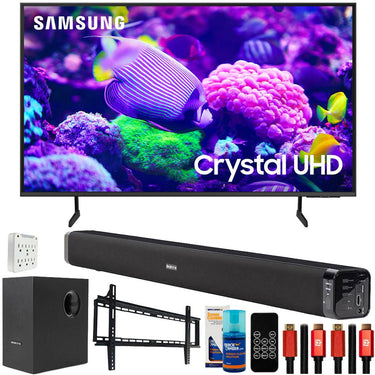 Samsung DU7200 75" Crystal 4K UHD Smart TV (2024) with Deco Gear Home Theater Bundle